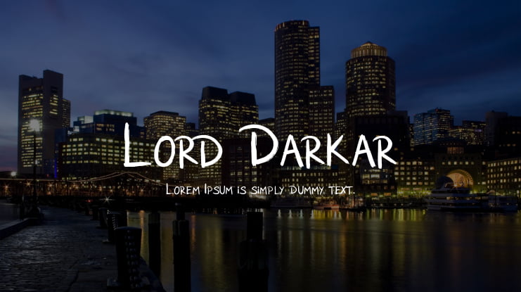 Lord Darkar Font