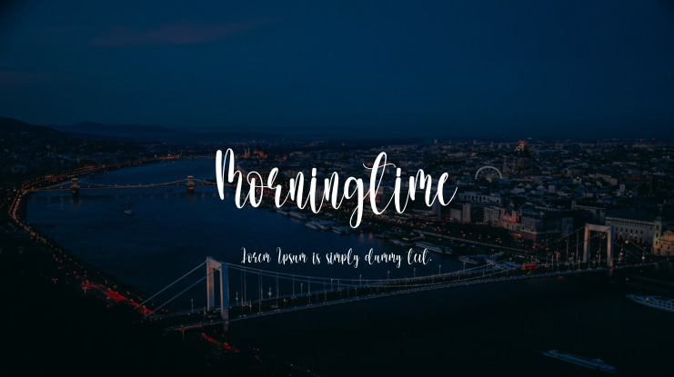 Morningtime Font