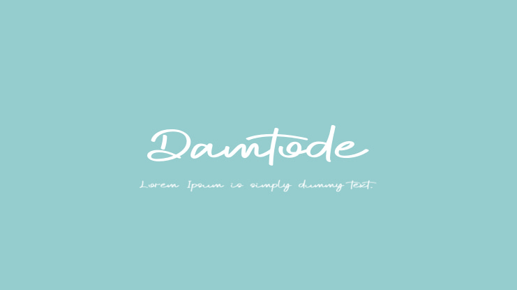 Damtode Font