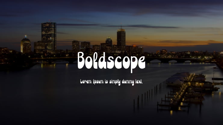 Boldscope Font