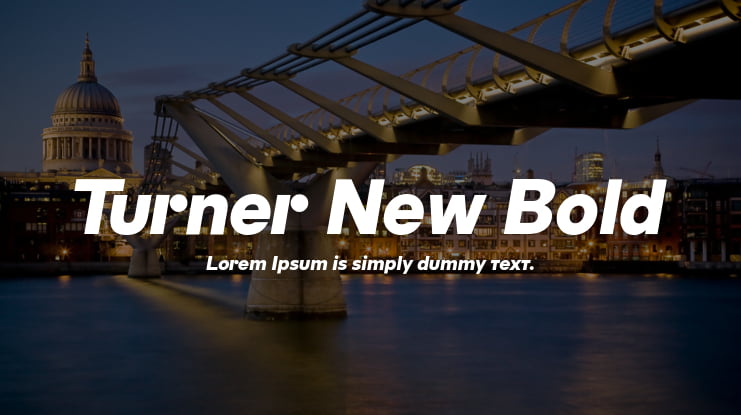 Turner New Bold Font