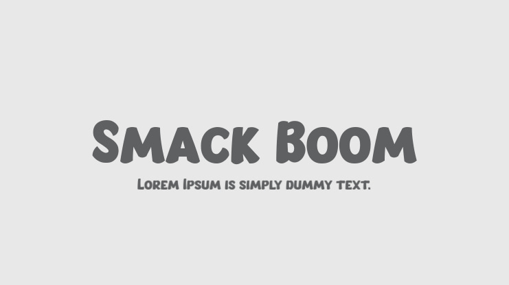 Smack Boom Font Family