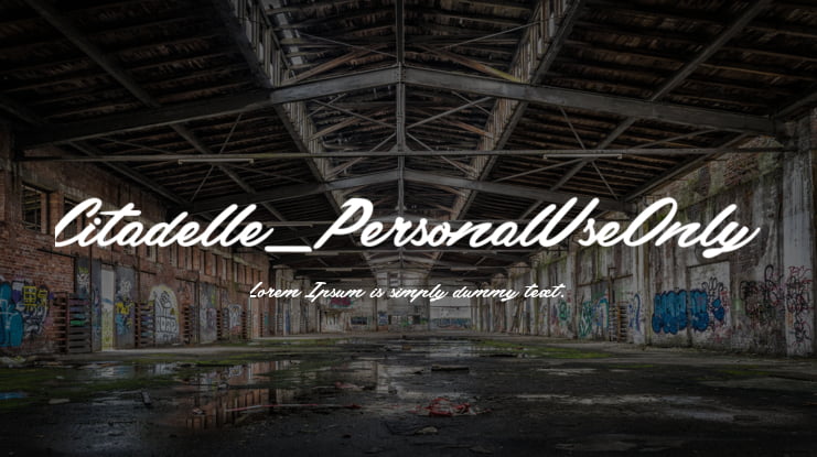 Citadelle_PersonalUseOnly Font