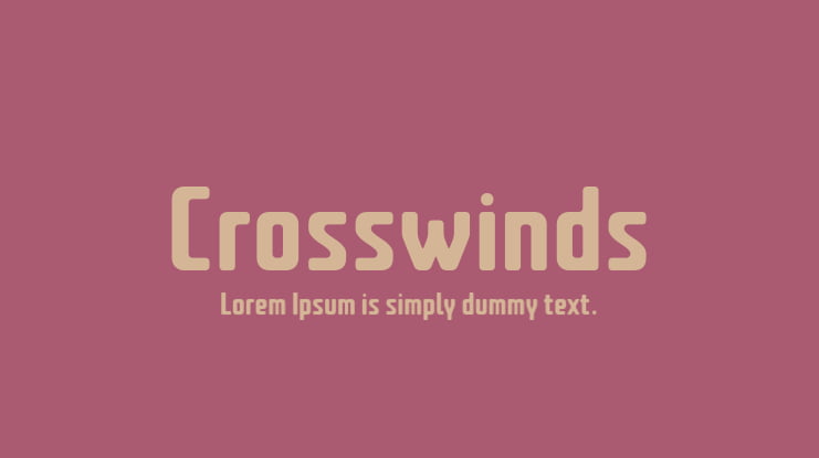 Crosswinds Font