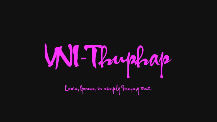 VNI-Thuphap Font Family