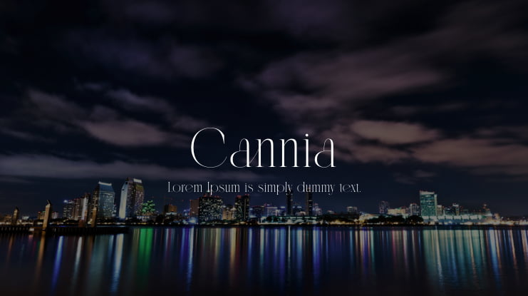 Cannia Font