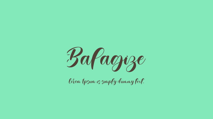 Balagize Font