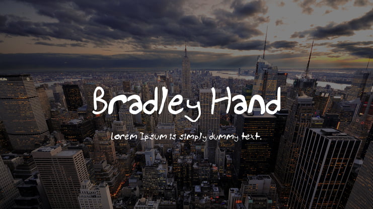 Bradley Hand Font Family