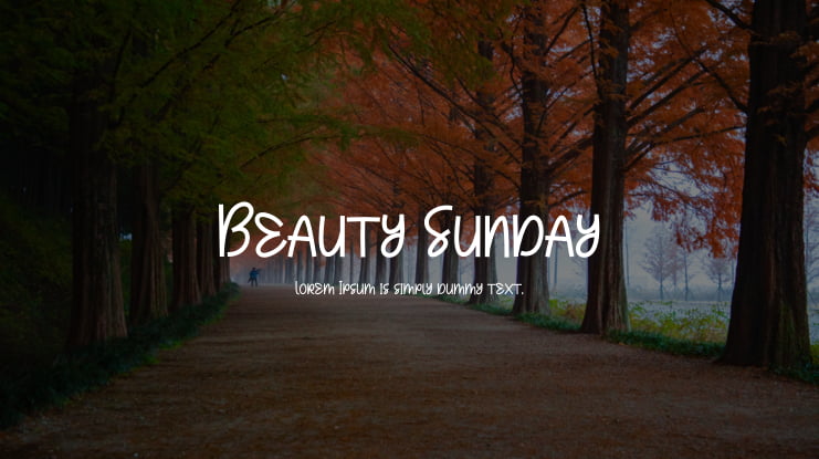 Beauty Sunday Font