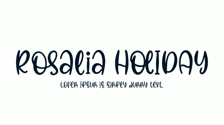 Rosalia HolIDAY Font