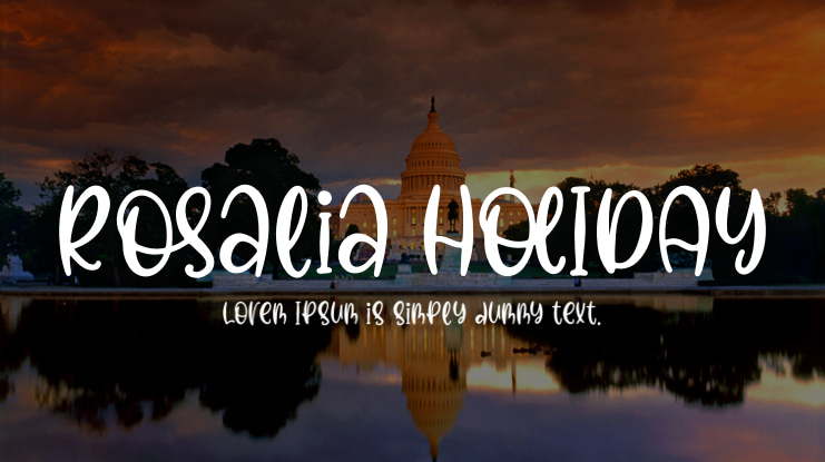 Rosalia HolIDAY Font