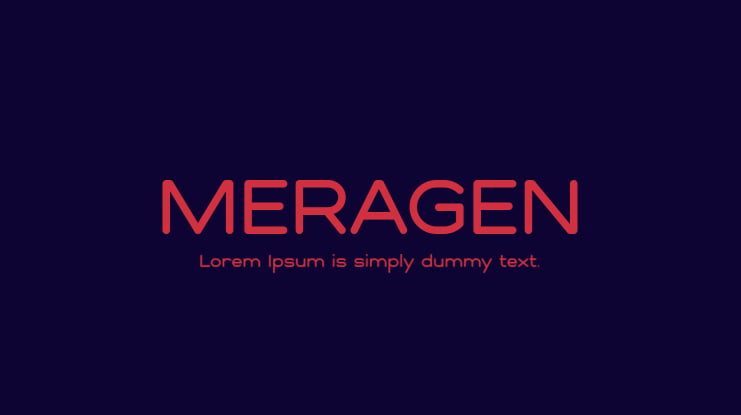MERAGEN Font