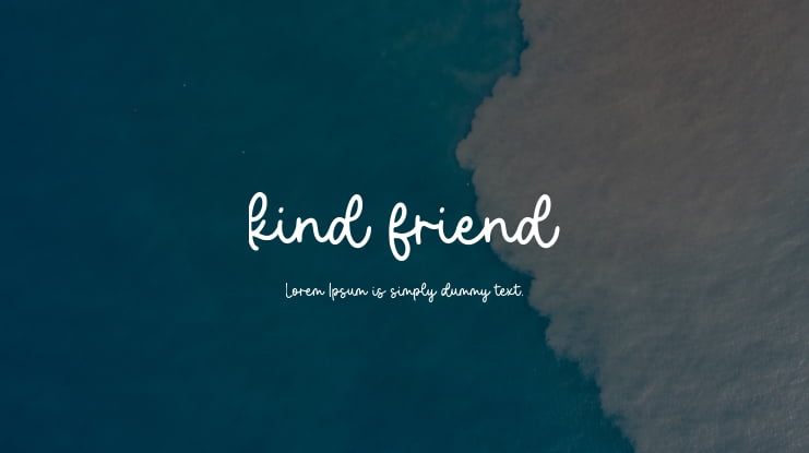 kind friend Font
