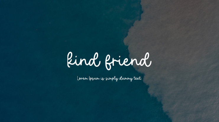kind friend Font