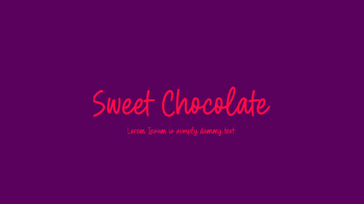 Sweet Chocolate Font
