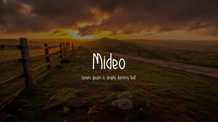 Mideo Font