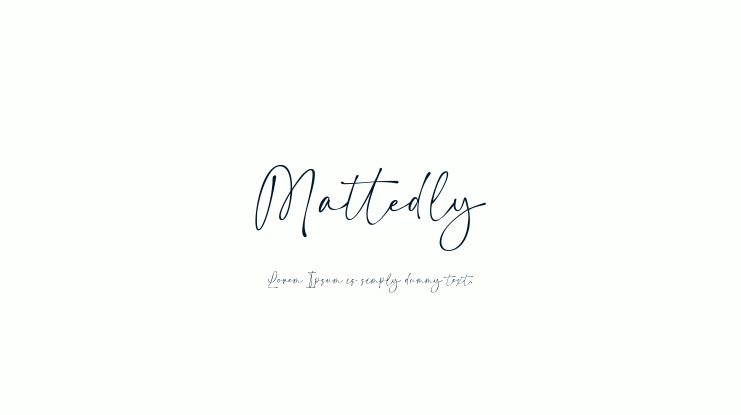 Mattedly Font