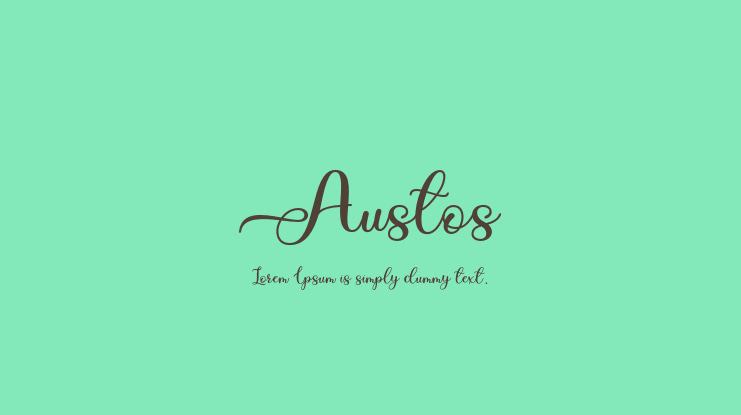 Austos Font