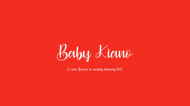 Baby Kiano Font