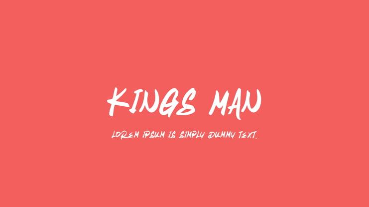 Kings Man Font