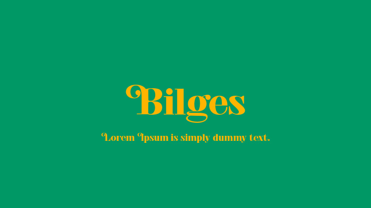 Bilges Font