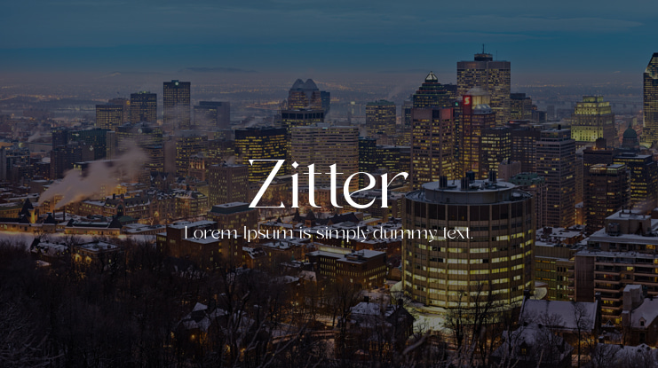 Zitter Font
