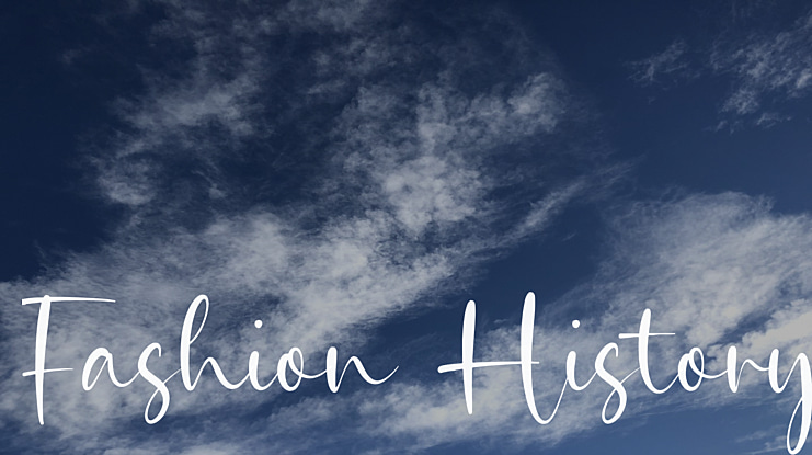 Fashion History Font