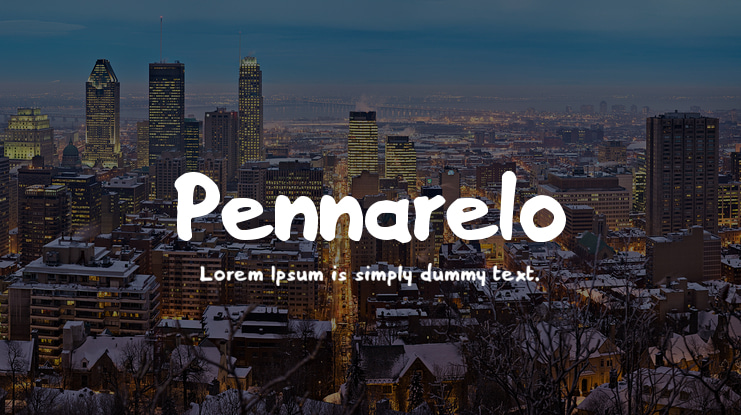 Pennarelo Font