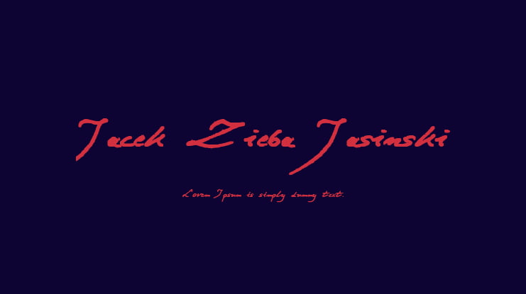 Jacek Zieba Jasinski Font Family