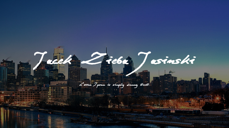 Jacek Zieba Jasinski Font Family