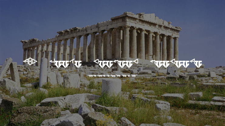 ABC-Width-Diamond-Monogram Font