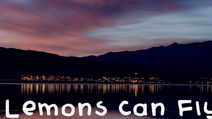 Lemons Can Fly Font