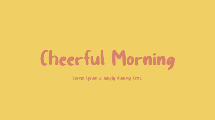 Cheerful Morning Font