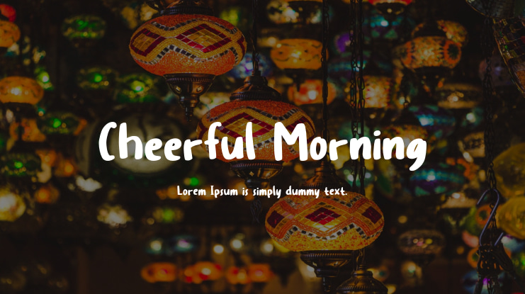 Cheerful Morning Font