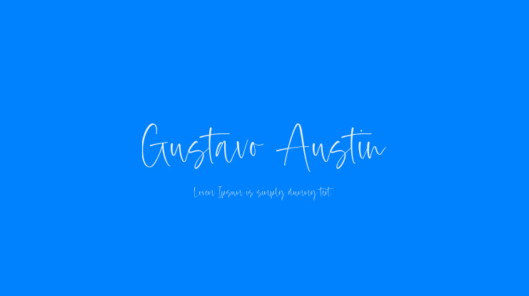 Gustavo Austin Font