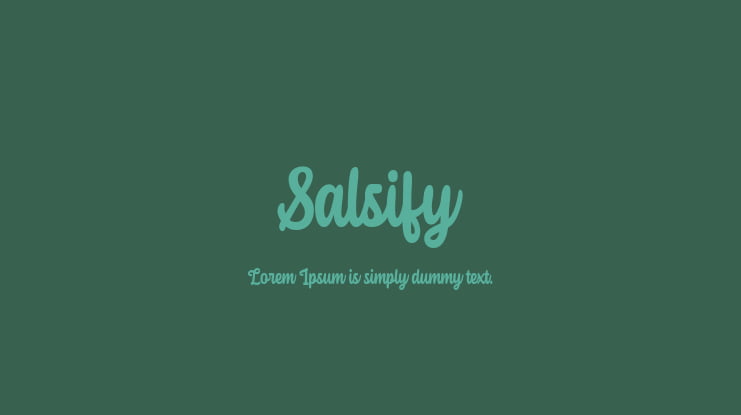 Salsify Font