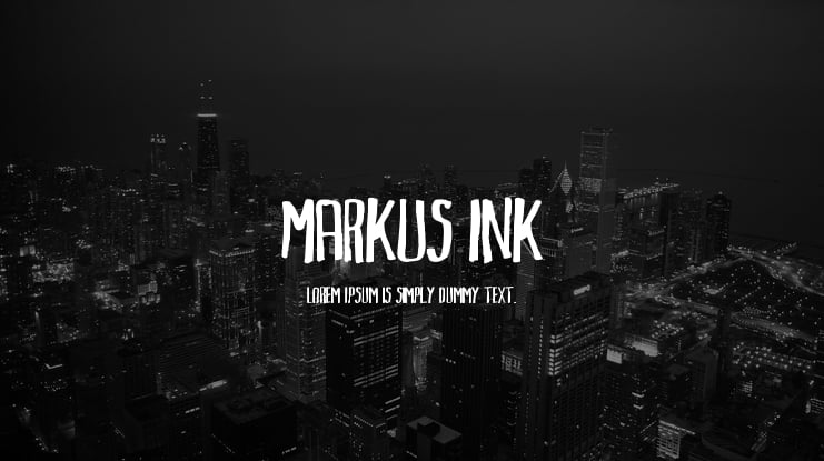 Markus Ink Font
