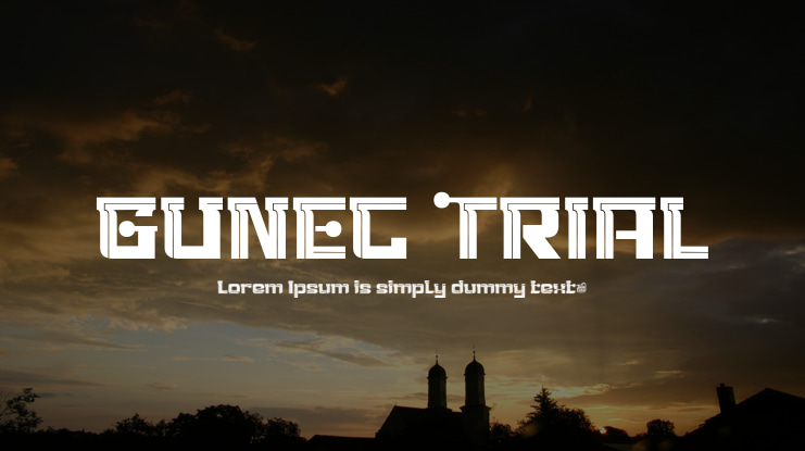 GUNEC TRIAL Font Family