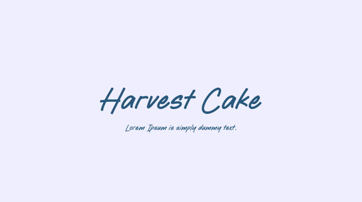 Harvest Cake Font