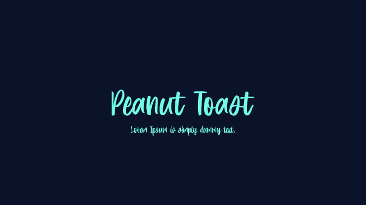 Peanut Toast Font