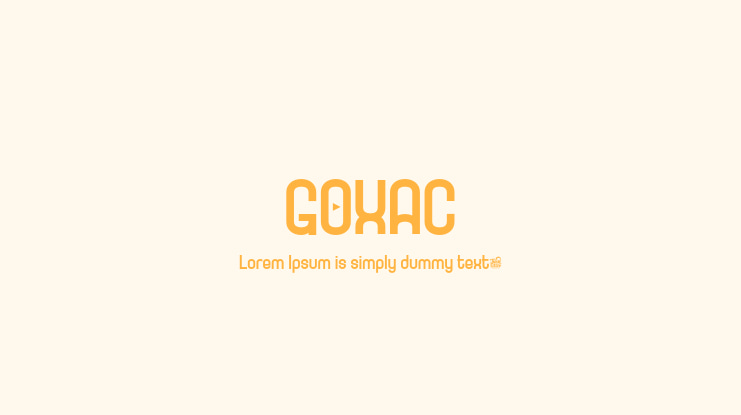 GOXAC Font Family