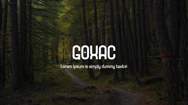 GOXAC Font Family