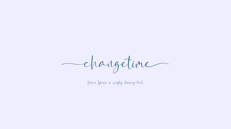 Changetime Font