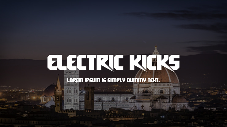 electrIc kIckS Font Family