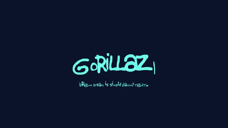 Gorillaz 1 Font