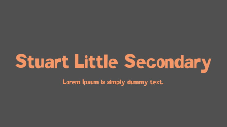 Stuart Little Secondary Font