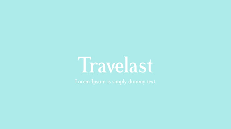 Travelast Font