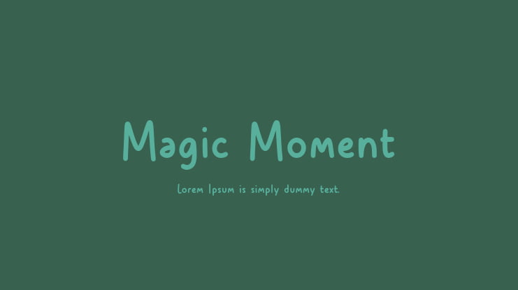 Magic Moment Font