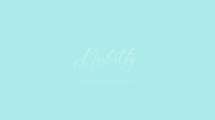 Misbotty Font