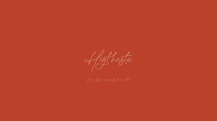 Higthesta Font